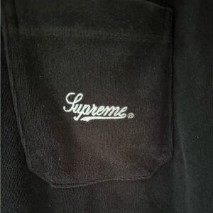 Supreme Terry Black Pocet Tee size XL